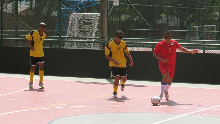 O Futebol de 5 é uma das modalidades apresentadas<br>Foto: Vivian Gasperotto/Sesc