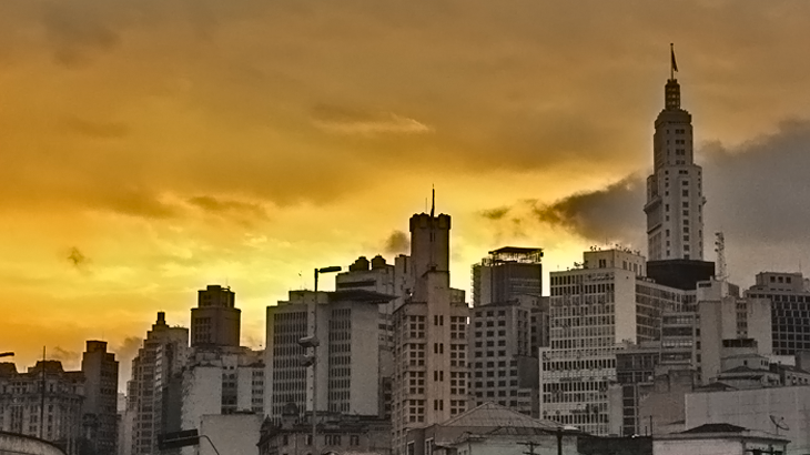 Skyline do centro antigo de São Paulo. Foto: Carol Araujo