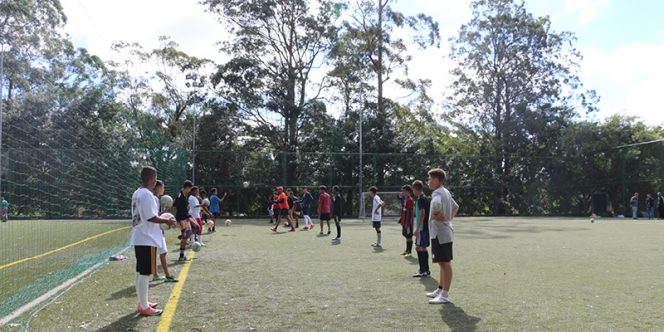 Aula aberta de futebol soçaite no Sesc Interlagos (2019). Foto: Lidiane de Jesus