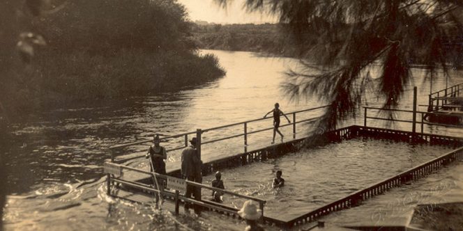 Exposição conta a história do rio Pinheiros, resgatando a relação das pessoas com o rio. Foto: Centro Pró-memória Hans Nobiling