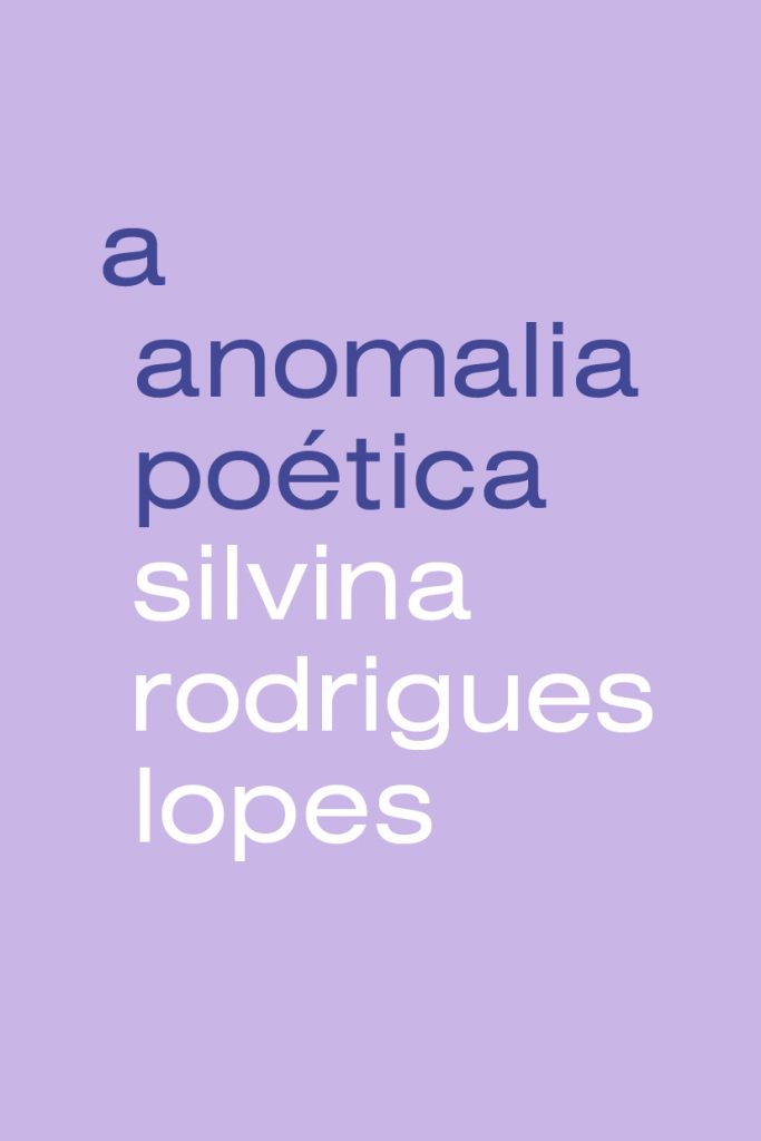 Capa do livro A Anomalia Poética. Imagem: Divulgação.