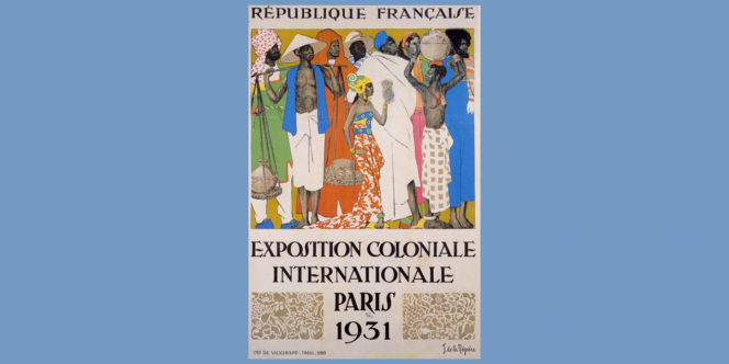 Ilustração: Joseph de la Nezière - Exposição colonial de 1931 - credito em creative commons.