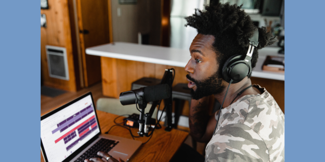 Criação de podcast de narrativas negras