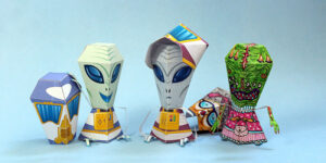 Papercraft - Criação de brinquedos extraterrestres