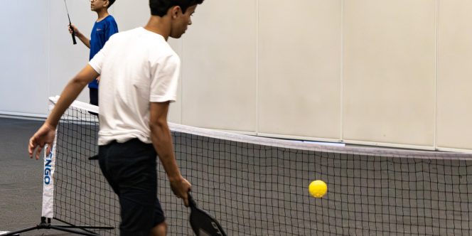 Praticante da recreação esportiva no Sesc 14 Bis