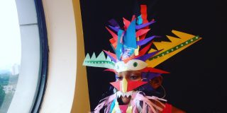 Máscaras de Papel de Inspiração Diablada