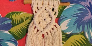 Painel de Macramê Geométrico