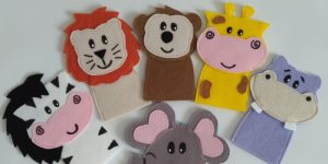 Construção de Dedoches de Animais Africanos