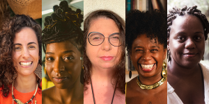 Izabela Vieira, Juliana Jesus, Guete Oliveira, Vanessa Soares e Maitê Freitas