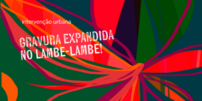 Pintura Mural - Gravura expandida no lambe-lambe