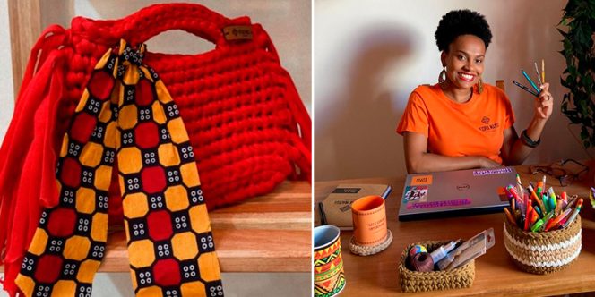 Bolsa em Crochê: Mega Afro (foto divulgação)