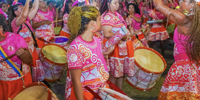 Oficina de maracatu - foto: Gustavo Rabelo