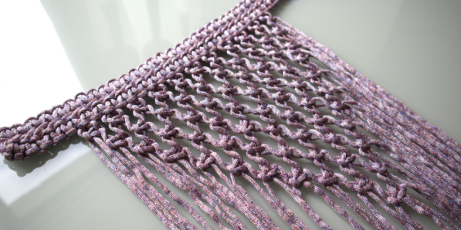 Acessórios em Macramê: criação de gola.