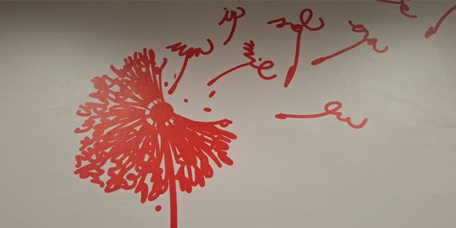 Arte: Mural de Karine Guerra no Centro de Pesquisa e Formação