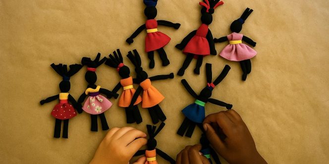 Ateliê Livre: Vem Brincar, Ibeji! 
(Foto gerada por Inteligência Artificial)