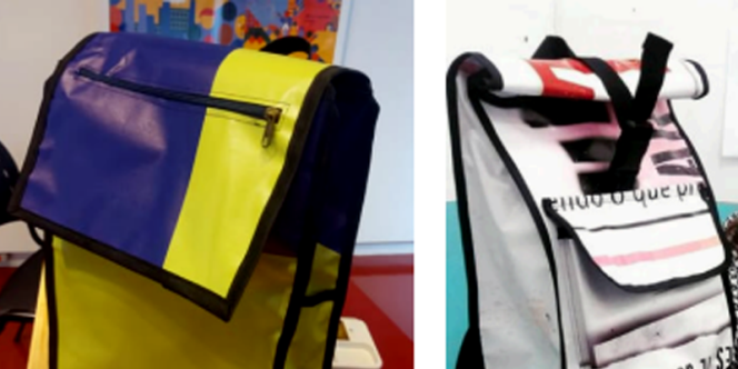 Costura ecológica itinerante: criação de mochila