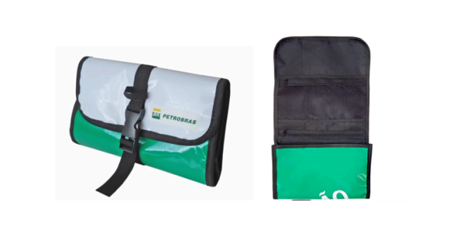 Costura ecológica itinerante: criação de nécessaire