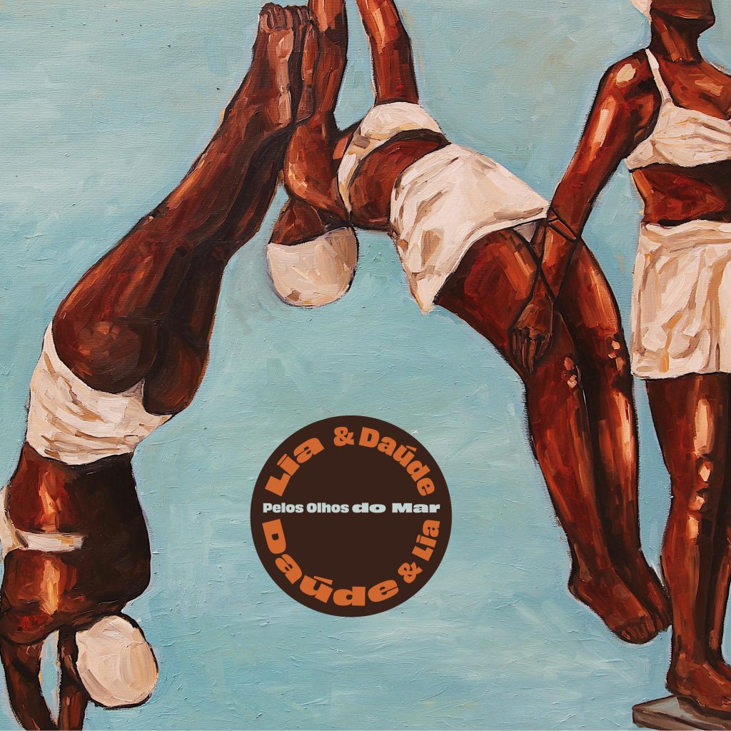 Capa do álbum Pelos Olhos do Mar de Lia de Itamaracá e Daúde com arte de Manuela Navas