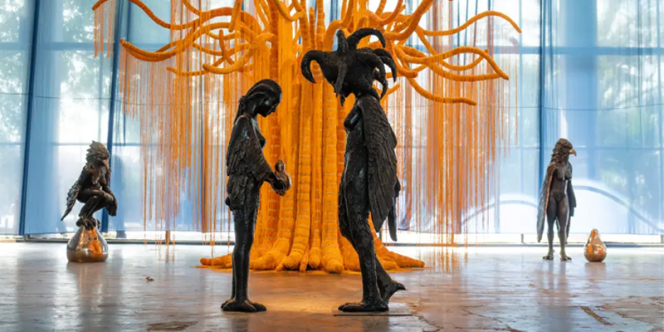 Vista da instalação de Nadia Taquary  | 36ª Bienal de São Paulo | Foto:  Levi Fanan