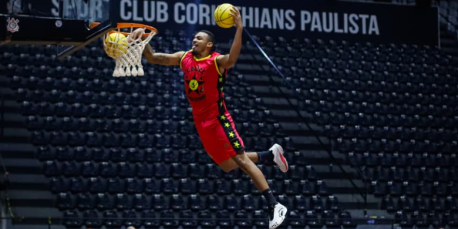 Dunk de trampolim . Foto: Beto.miller. 