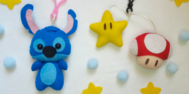 Chaveiro Geek em Feltro (Foto Divulgação)