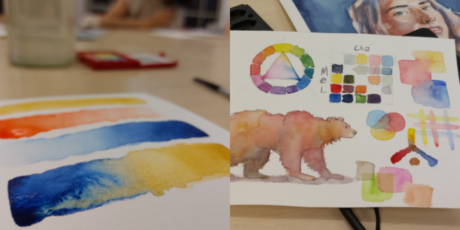 Laboratório Experimental de Aquarela (Foto Iuri Garcia)