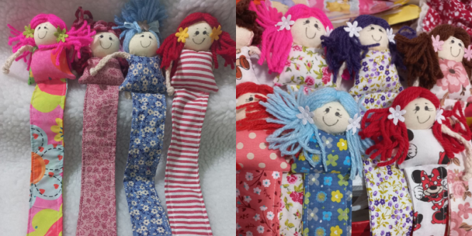 Marca-páginas de Boneca em Tecido (Foto Adriana Clementino)