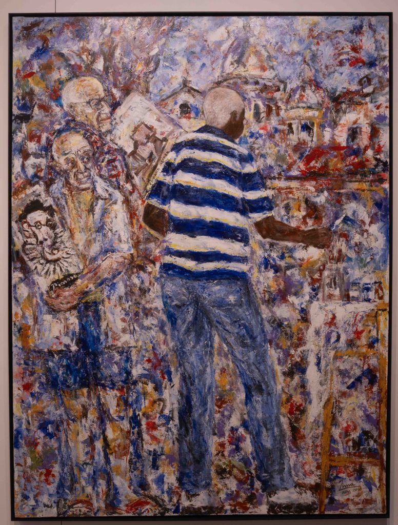 Sorocaba 06 de março de 2026 | 4ª edição da Frestas – Trienal de Artes no Sesc Sorocaba que ocorre de 28 de fevereiro a 16 de agosto de 2026, com o tema "do caminho um rezo | Zezinho Lima | Autoretrato em boa companhia | Foto: Nilton Fukuda