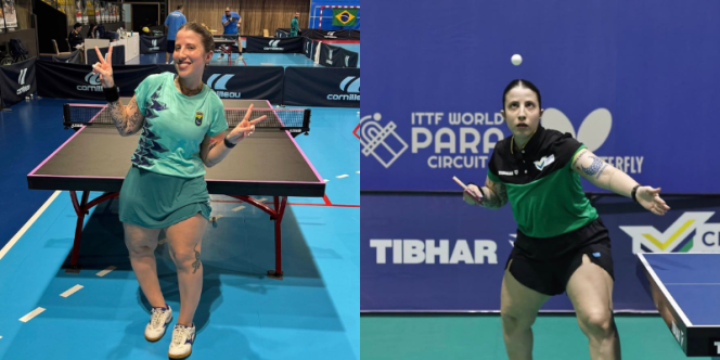 Jogando Tênis de Mesa com Jennyfer Parinos e Maiza Mota - Divulgação