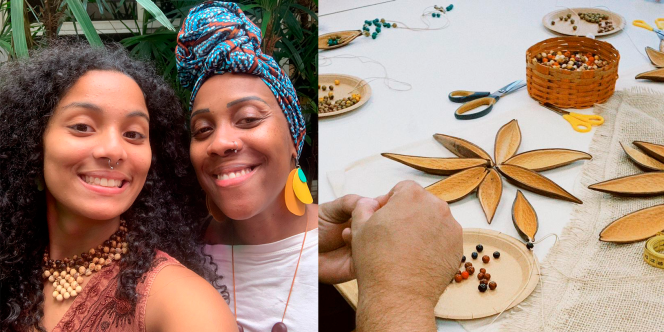 Oficina de biojoias - Foto-Divulgação Acervo Mamaecos