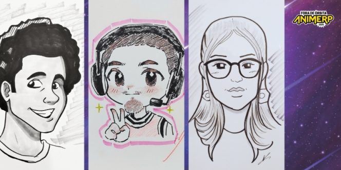 Caricaturas ao Vivo: Retratos em Estilo Mangá (foto divulgação)