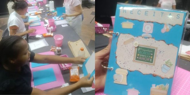 Oficina de Caderno de Receitas (Foto Divulgação)