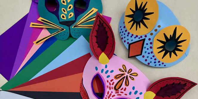 Animais Fantásticos: Confecção de Máscaras - Créditos: Coletivo Laranja Azul