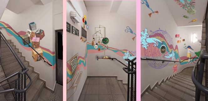 Entrepassos: colagens e lambes em arte urbana - divulgação
