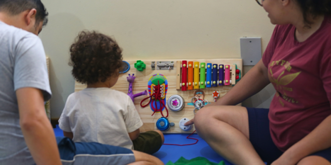 Painéis Sensoriais para Bebês - Foto Guilherme de Sousa