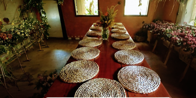 Da folha da taboa: confecção de souplat de palha artesanal - foto: Irena Taguá